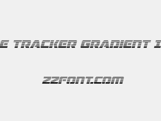 Drone Tracker Gradient Italic