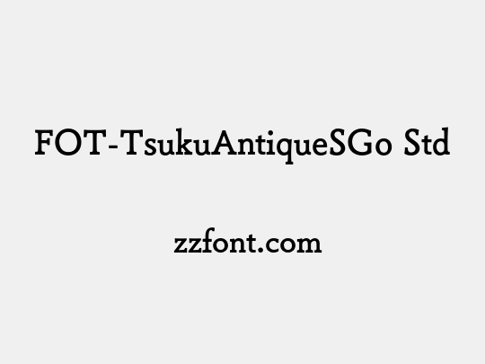 FOT-TsukuAntiqueSGo Std