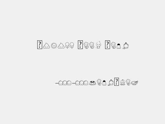 Kawaii Food Font