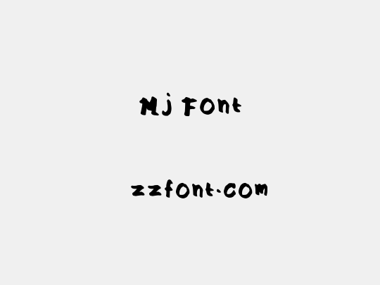 Mj Font