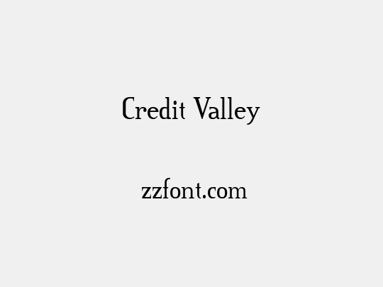 Credit Valley