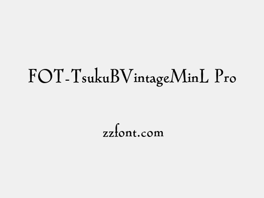 FOT-TsukuBVintageMinL Pro