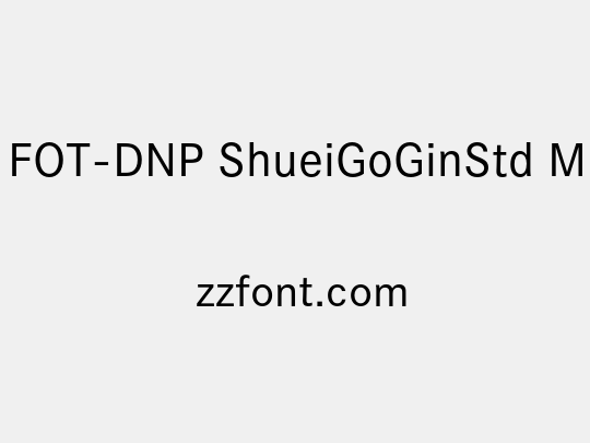 FOT-DNP ShueiGoGinStd M