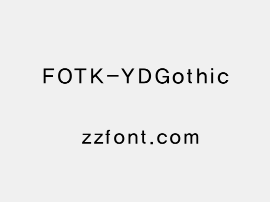 FOTK-YDGothic