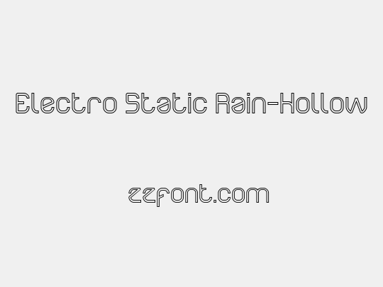Electro Static Rain-Hollow