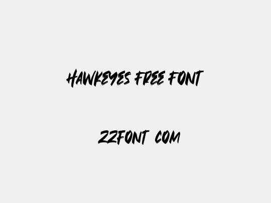 Hawkeyes Free Font