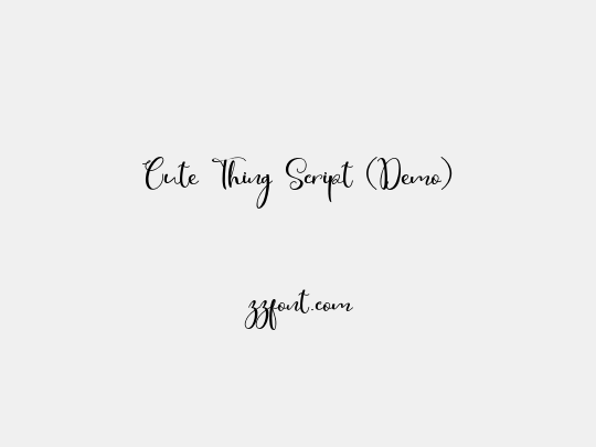 Cute Thing Script (Demo)