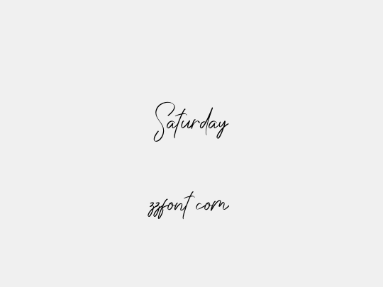 Saturday