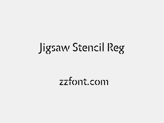 Jigsaw Stencil Reg