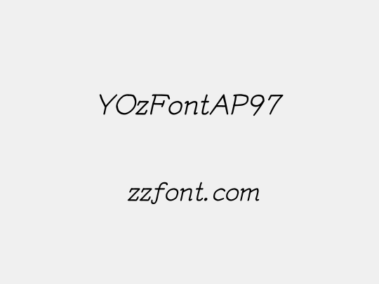 YOzFontAP97