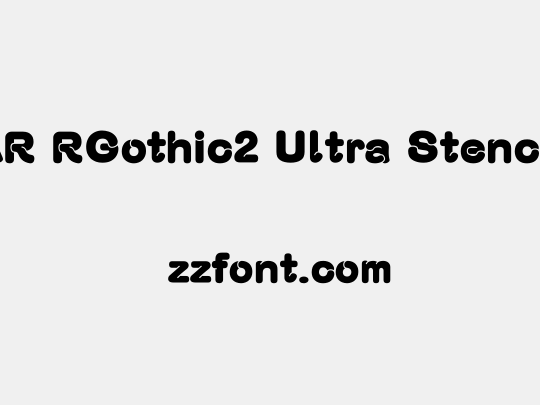 AR RGothic2 Ultra Stencil
