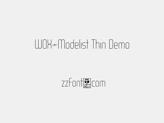 WOX~Modelist Thin Demo