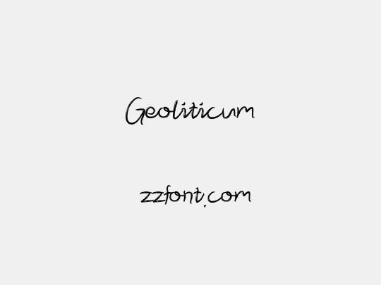 Geoliticum