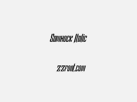 Samhock Italic