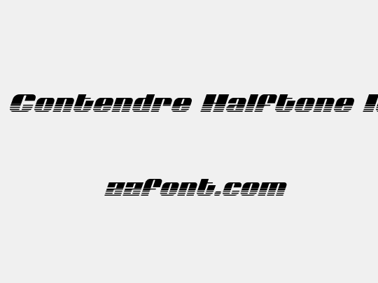 Nolo Contendre Halftone Italic