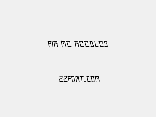 pin me needles