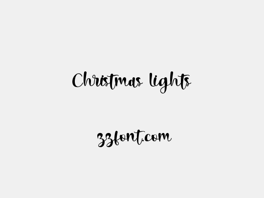 Christmas Lights