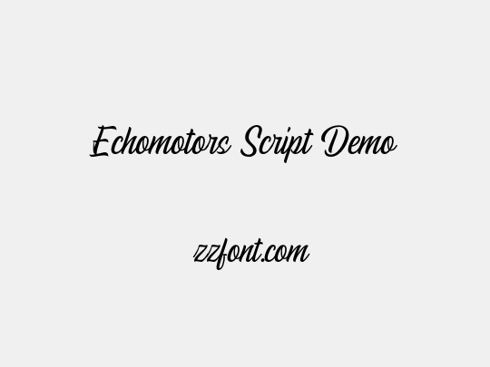 Echomotors Script Demo