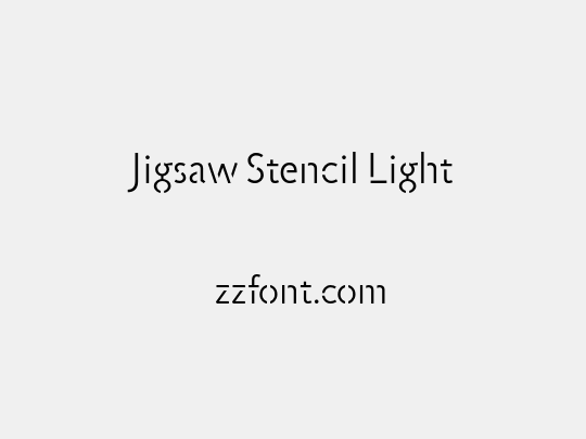Jigsaw Stencil Light