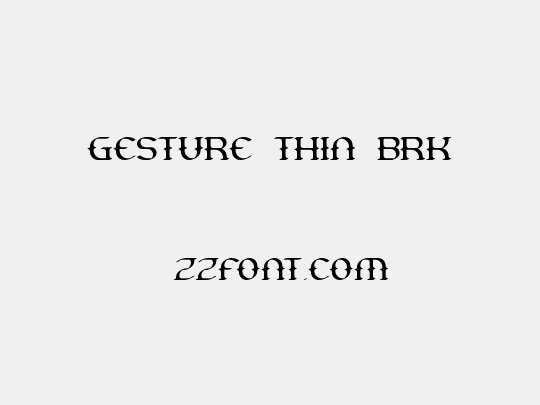 Gesture Thin BRK