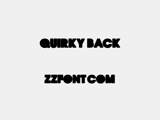 QUIRKY BACK