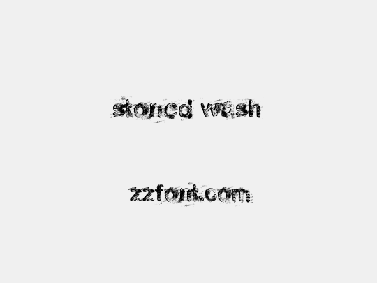 stoned wash
