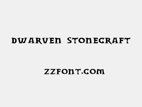 Dwarven Stonecraft