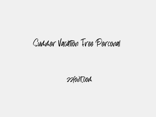 Summer Vacation Free Personal 