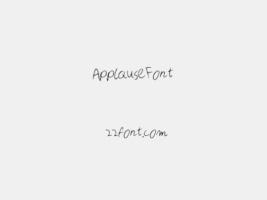 ApplauseFont