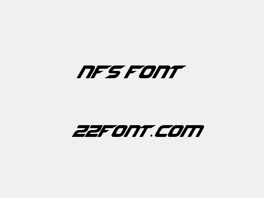 NFS font