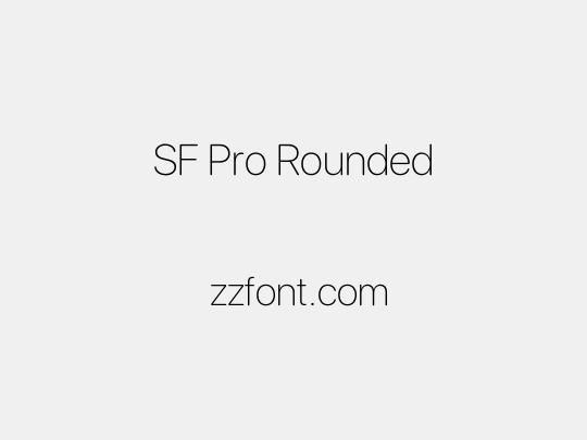 SF Pro Rounded