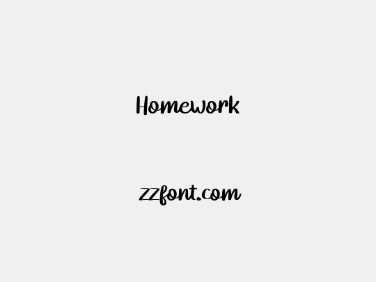Homework