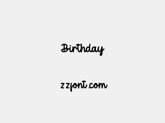 Birthday