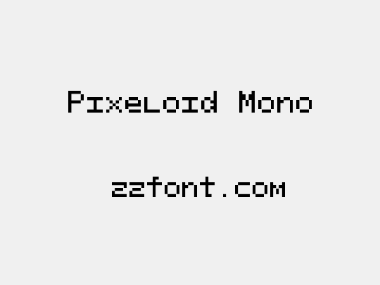 Pixeloid Mono