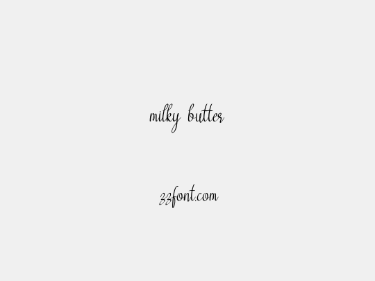milky butter