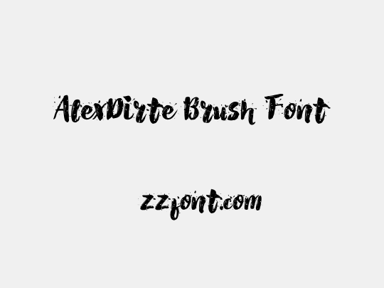 AlexDirte Brush Font