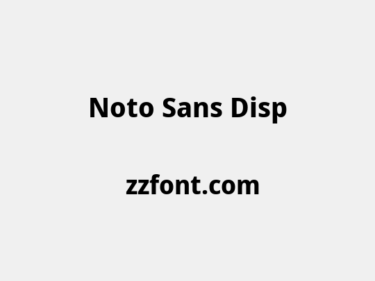 Noto Sans Disp