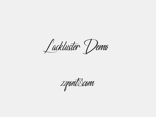 Lackluster Demo