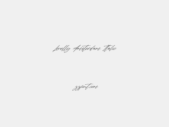 Lovelly Amsterdam Italic
