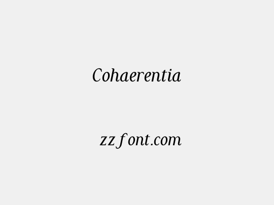 Cohaerentia
