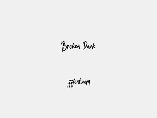 Broken Dark