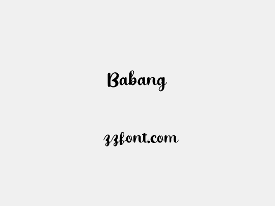 Babang