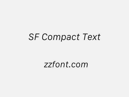 SF Compact Text