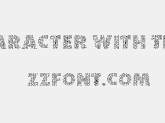 Character with Text