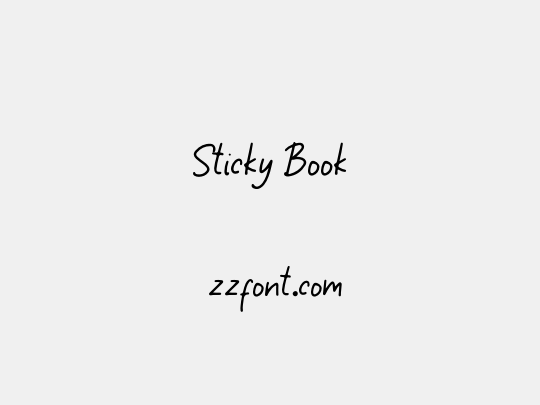 Sticky Book