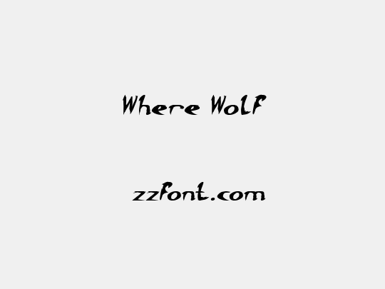 Where Wolf