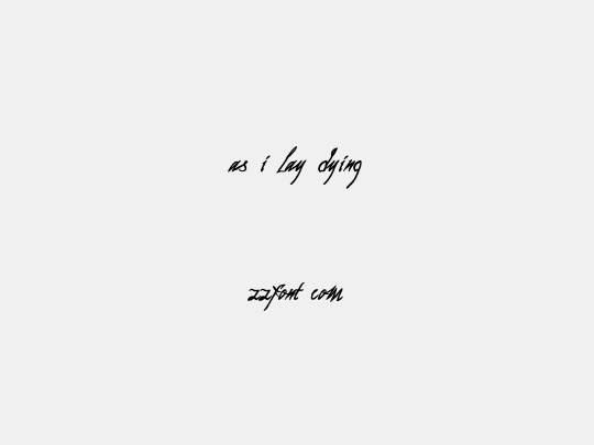 as i lay dying