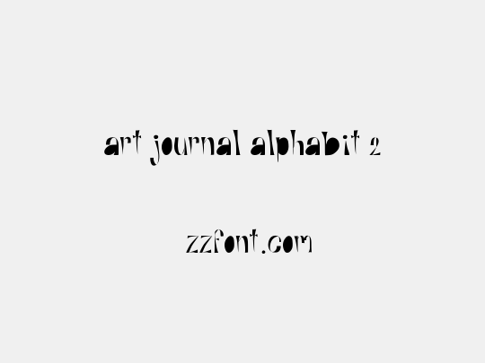 Art Journal Alphabit 2