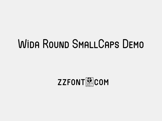 Wida Round SmallCaps Demo