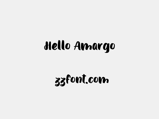 Hello Amargo